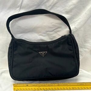 Small black vintage (2004) Prada evening bag.
